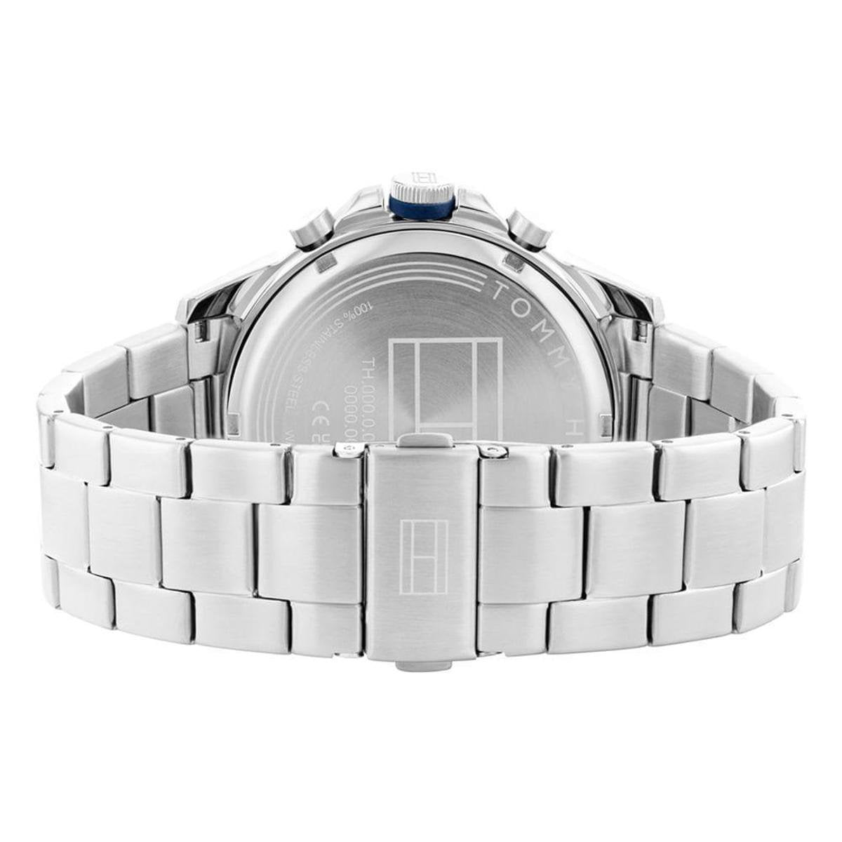  Shop Authentic Tommy Hilfiger Blaze Chronograph Blue Dial Silver Steel Strap Watch for Men - 1792031 - Luxxuri