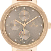  Shop Authentic Tommy Hilfiger Joy Chronograph Gold Dial Gold Steel Strap Watch For Women - 1782533 - Luxxuri