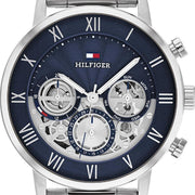  Shop Authentic Tommy Hilfiger Legend Chronograph Blue Dial Silver Steel Strap Watch For Men - 1710569 - Luxxuri