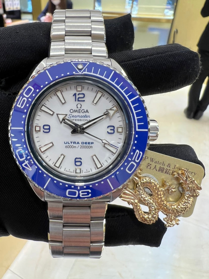  Shop Authentic Omega Planet Ocean 6000M Co Axial Master Chronometer 45.5mm White Dial Silver Steel Strap Watch for Men - 21530462104001 - Luxxuri