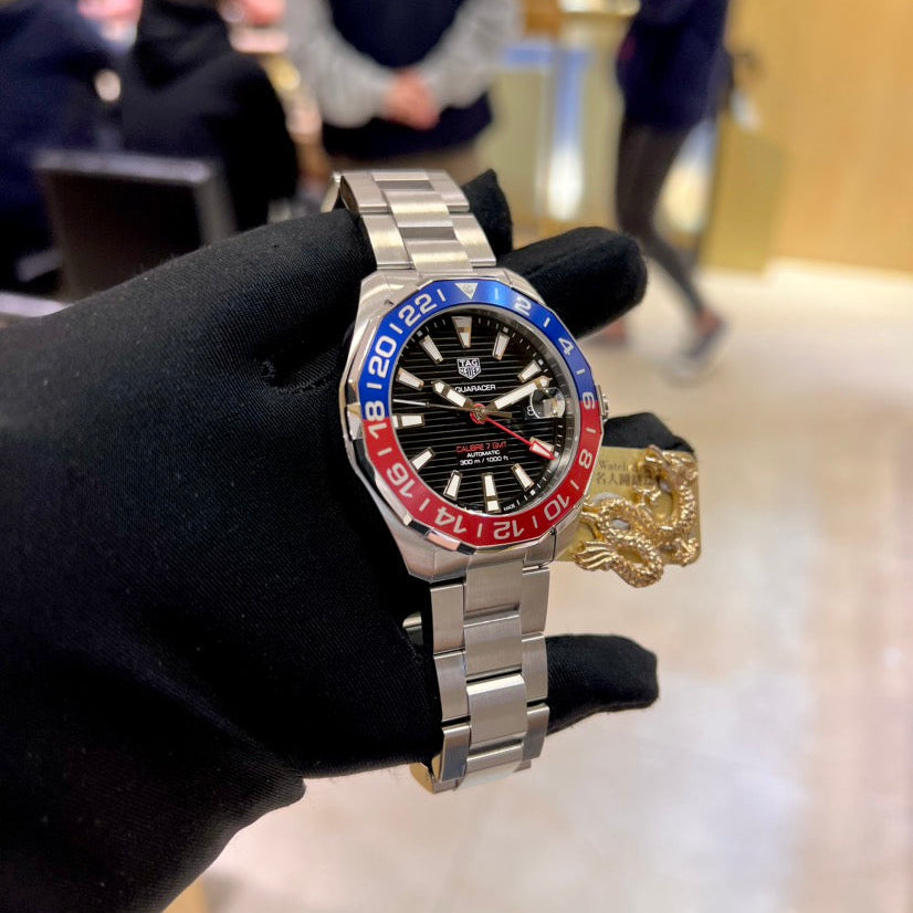  Shop Authentic Tag Heuer Aquaracer Pepsi Black Dial Watch for Men - WAY201F.BA0927 - Luxxuri
