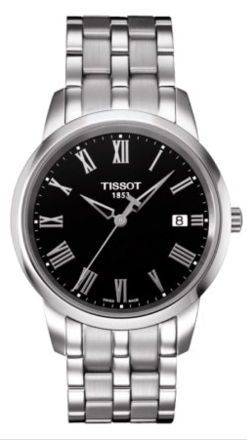  Shop Authentic Tissot T Classic Dream Black Dial Silver Steel Strap Watch for Men - T033.410.11.053.01 - Luxxuri