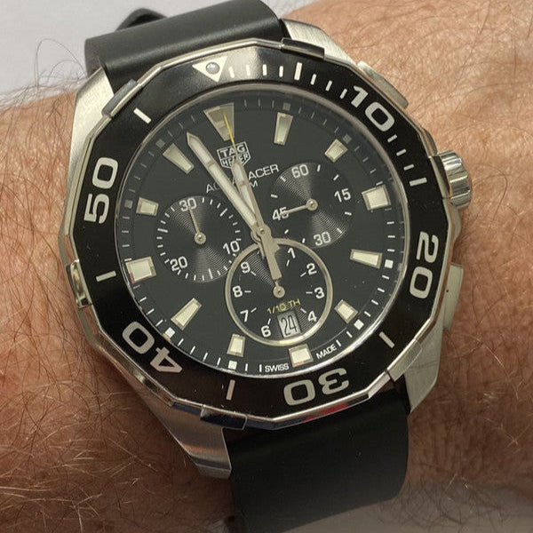  Shop Authentic Tag Heuer Aquaracer Black Dial Watch for Men - CAY111A.FT6041 - Luxxuri