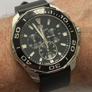  Shop Authentic Tag Heuer Aquaracer Black Dial Watch for Men - CAY111A.FT6041 - Luxxuri