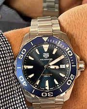  Shop Authentic Tag Heuer Aquaracer Blue Dial Watch for Men - WAY111C.BA0928 - Luxxuri
