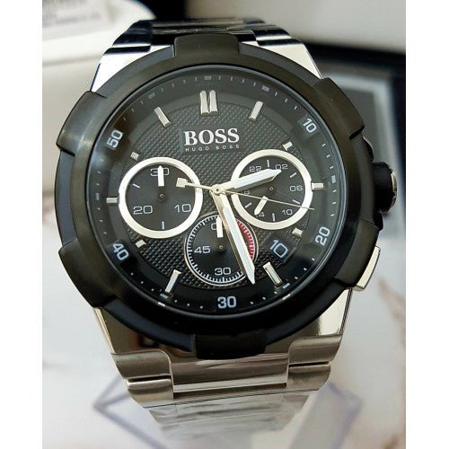  Shop Authentic Hugo Boss Supernova Chronograph Black Dial Silver Steel Strap Watch for Men - 1513359 - Luxxuri