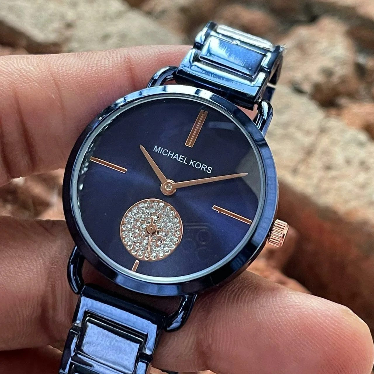 Shop Authentic Michael Kors Portia Blue Dial Blue Stainless Steel Strap Watch for Women - MK3680 - Luxxuri