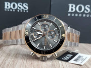  Shop Authentic Hugo Boss Ocean Edition Black Dial Two Tone Steel Strap Watch for Men - 1513705 - Luxxuri