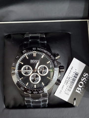  Shop Authentic Hugo Boss Ikon Black Dial Silver Steel Strap Watch for Men - 1512965 - Luxxuri
