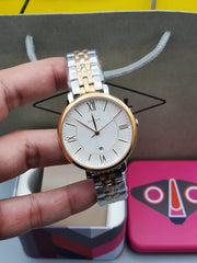  Shop Authentic Fossil Jacqueline White Dial Two Tone Steel Strap Watch for Women - ES3844 - Luxxuri