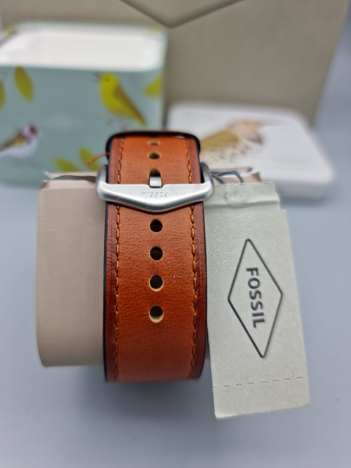  Shop Authentic Fossil Dillinger Luggage Chronograph Green Dial Brown Leather Strap Watch for Men - FS5734 - Luxxuri