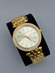  Shop Authentic Michael Kors Darci Silver Dial Gold Stainless Steel Strap Watch for Women - MK3191 - Luxxuri