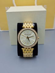  Shop Authentic Michael Kors Darci Silver Dial Gold Stainless Steel Strap Watch for Women - MK3191 - Luxxuri