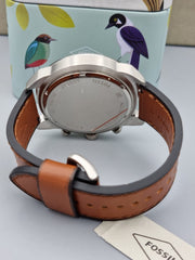  Shop Authentic Fossil Bronson Chronograph Green Dial Brown Leather Strap Watch for Men - FS5738 - Luxxuri
