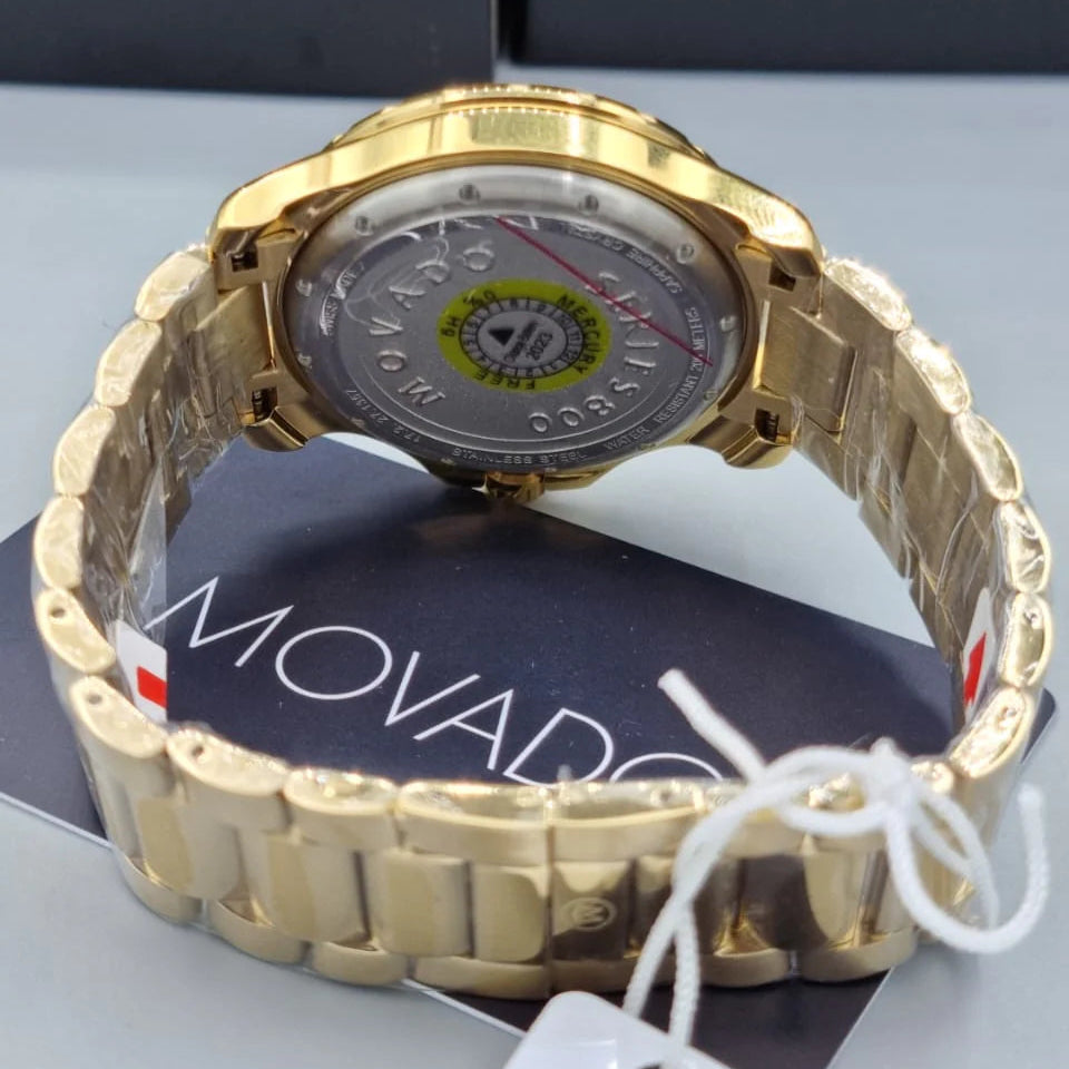  Shop Authentic Movado Series 800 Blue Dial Gold Steel Strap Watch For Men - 2600144 - Luxxuri