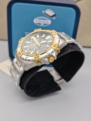  Shop Authentic Fossil Garrett Analog Black Dial Two Tone Steel Strap Watch for Men - FS5771 - Luxxuri