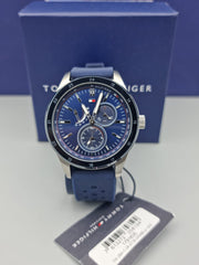 Shop Authentic Tommy Hilfiger Austin Quartz Blue Dial Blue Rubber Strap Watch for Men - 1791635 - Luxxuri