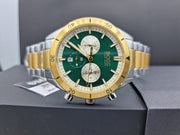  Shop Authentic Hugo Boss Santiago Green Dial Two Tone Steel Strap Watch for Men - 1513872 - Luxxuri