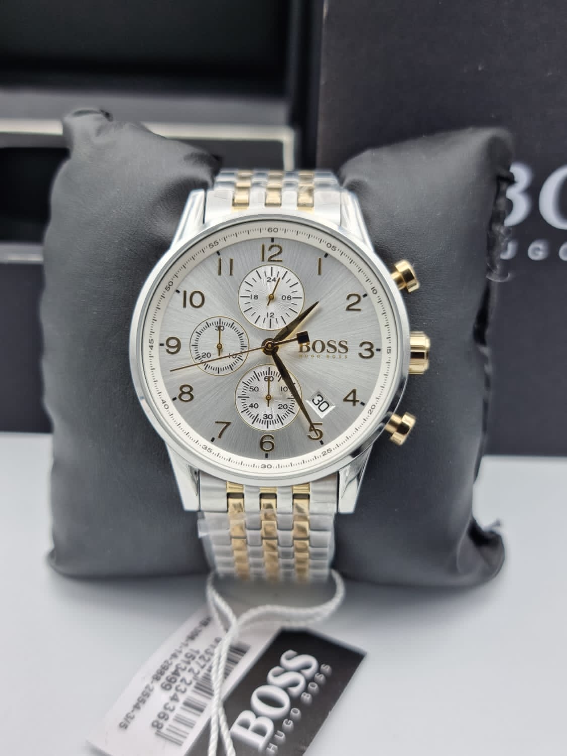  Shop Authentic Hugo Boss Navigator White Dial Two Tone Steel Strap Watch for Men - 1513499 - Luxxuri