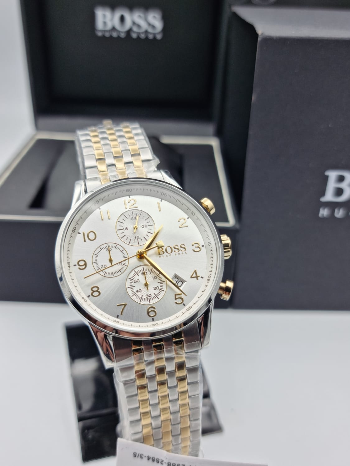  Shop Authentic Hugo Boss Navigator White Dial Two Tone Steel Strap Watch for Men - 1513499 - Luxxuri
