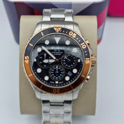  Shop Authentic Fossil FB-03 Chronograph Black Dial Silver Steel Strap Watch for Men - FS5768 - Luxxuri