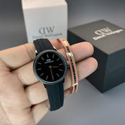  Shop Authentic Daniel Wellington Iconic Motion Black Dial Rubber Strap Watch For Women - DW00100426 - Luxxuri