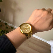  Shop Authentic Michael Kors Wren Chronograph Gold Dial Gold Steel Strap Watch For Men - MK8928 - Luxxuri