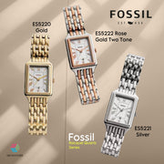  Shop Authentic Fossil Raquel Three Hand Date White Dial Silver Steel Strap Watch for Women - ES5221 - Luxxuri