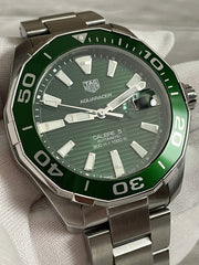  Shop Authentic Tag Heuer Aquaracer Green Dial Watch for Men - WAY201S.BA0927 - Luxxuri