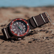  Shop Authentic Seiko 5 Sport Automatic Brown Dial Brown Nylon Strap Watch For Men - SRPD85K1 - Luxxuri