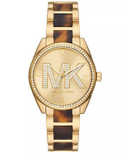  Shop Authentic Michael Kors Janelle Quartz Gold Dial Two Tone Steel Strap Watch For Women - MK4730 - Luxxuri