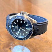  Shop Authentic Tag Heuer Aquaracer Quartz Blue Dial Blue Rubber Strap Watch for Men - WAY101C.FT6153 - Luxxuri
