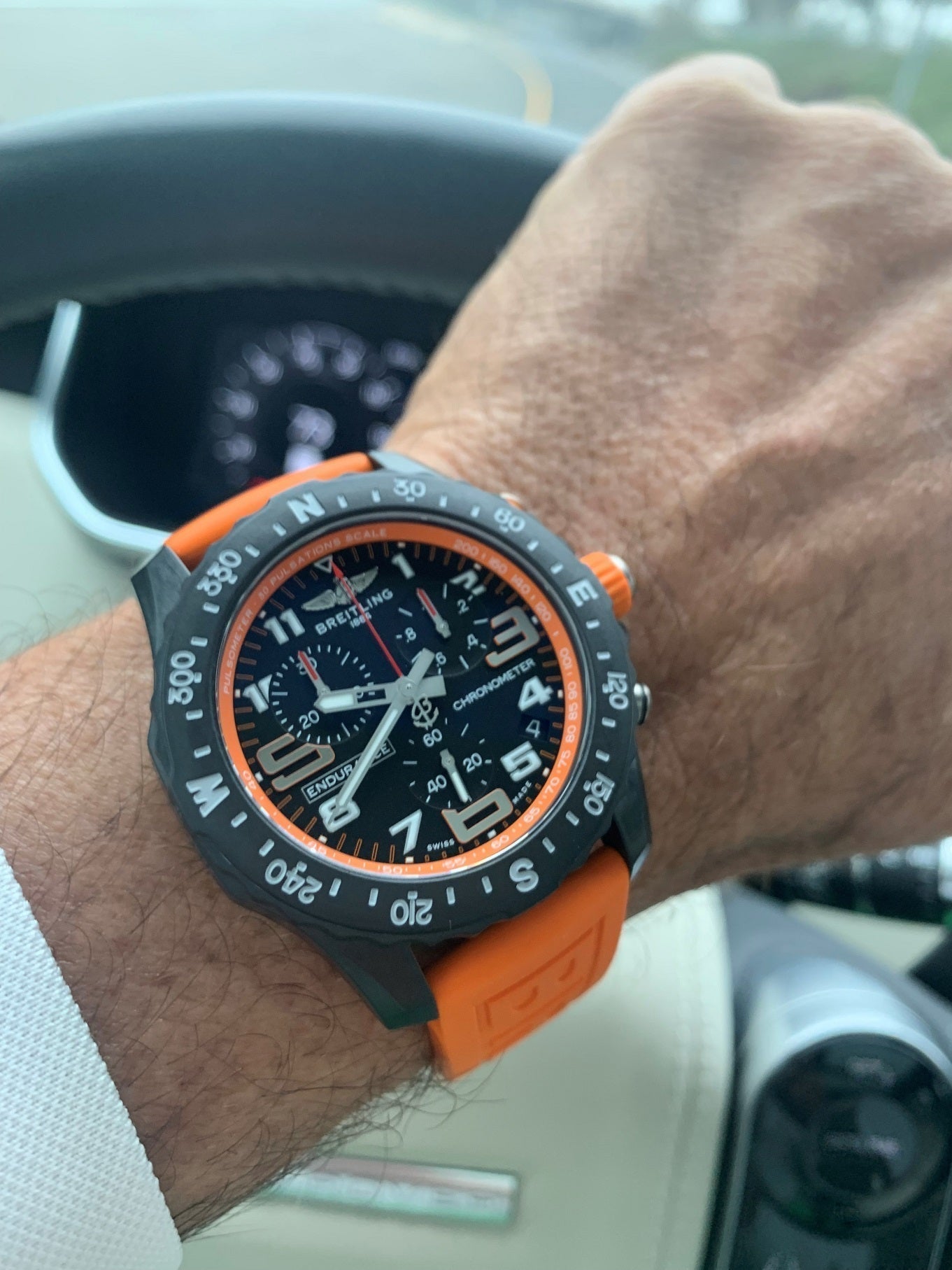  Shop Authentic Breitling Endurance Pro Black Dial Orange Rubber Strap Watch for Men - X82310A51B1S1 - Luxxuri