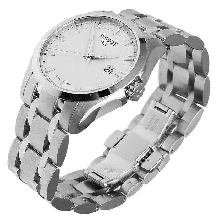  Shop Authentic Tissot T Trend Couturier Chronograph White Dial Silver Steel Strap Watch For Men - T035.410.11.031.00 - Luxxuri
