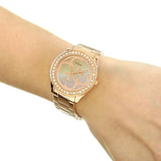  Shop Authentic Guess G Twist Diamonds Rose Gold Dial Rose Gold Steel Strap Watch For Women - W1201L3 - Luxxuri