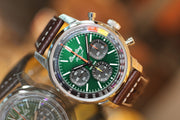  Shop Authentic Breitling Top Time B01 Ford Mustang Green Dial Brown Leather Strap Watch for Men - AB01762A1L1X1 - Luxxuri