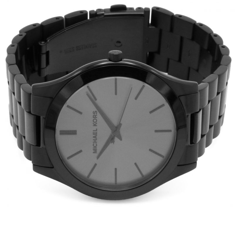  Shop Authentic Michael Kors Slim Runway Black Dial Black Steel Strap Watch for Men - MK8507 - Luxxuri
