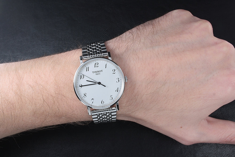  Shop Authentic Tissot Everytime Desire Medium Silver Dial Silver Mesh Bracelet Watch For Men - T109.410.11.032.00 - Luxxuri