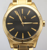  Shop Authentic Armani Exchange Nico Analog Black Dial Gold Steel Strap Watch For Men - AX2328 - Luxxuri