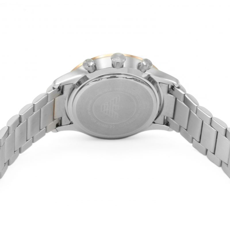  Shop Authentic Emporio Armani Giovanni Chronograph Quartz White Dial Two Tone Steel Strap Watch For Men - AR11209 - Luxxuri