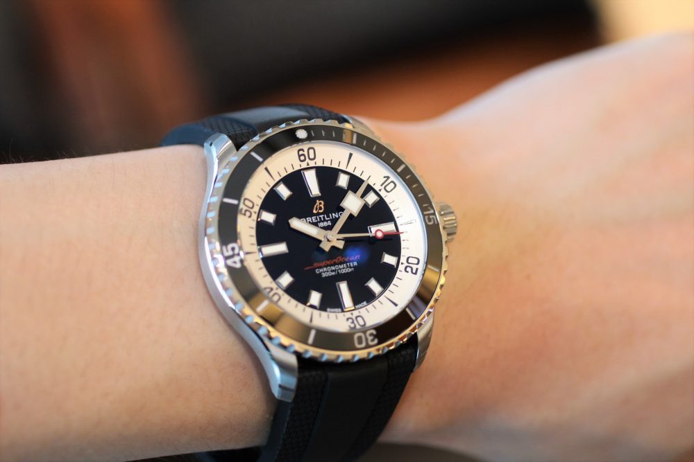 Shop Authentic Breitling Superocean Automatic 42 Black Dial Black Rubber Strap Watch for Men - A17375211B1S1 - Luxxuri