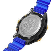  Shop Authentic Versace Icon Active Chronograph Black Dial Blue Rubber Strap Watch For Men  VEZ700521 - Luxxuri
