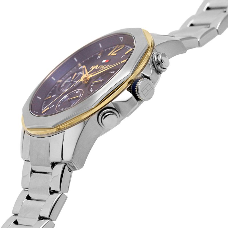  Shop Authentic Tommy Hilfiger Lars Chronograph Blue Dial Silver Steel Strap Watch For Men - 1792059 - Luxxuri
