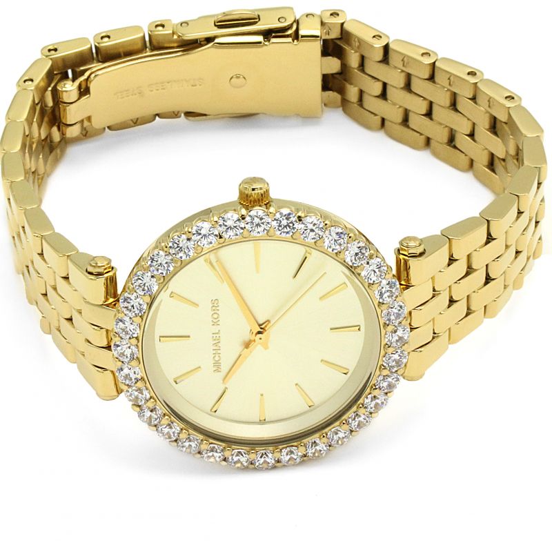  Shop Authentic Michael Kors Darci Analog Gold Dial Gold Steel Strap Watch For Women - MK4513 - Luxxuri
