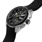  Shop Authentic Hugo Boss Volane Grey Dial Black Silicone Strap Watch for Men - 1513953 - Luxxuri