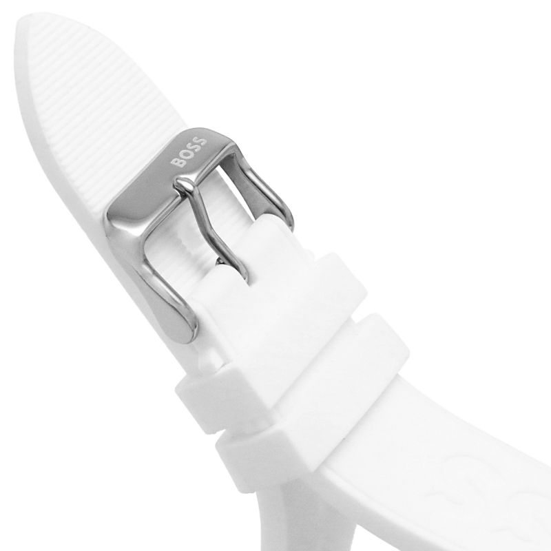  Shop Authentic Hugo Boss Volane Grey Dial White SIlicone Strap Watch for Men - 1513948 - Luxxuri