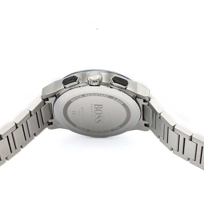  Shop Authentic Hugo Boss Peak Black Dial Silver Steel Strap Watch for Men - 1513762 - Luxxuri