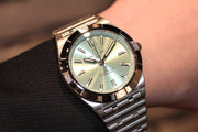  Shop Authentic Breitling Chronomat Automatic 36 Green Dial Silver Steel Strap Watch for Women - A10380101L1A1 - Luxxuri
