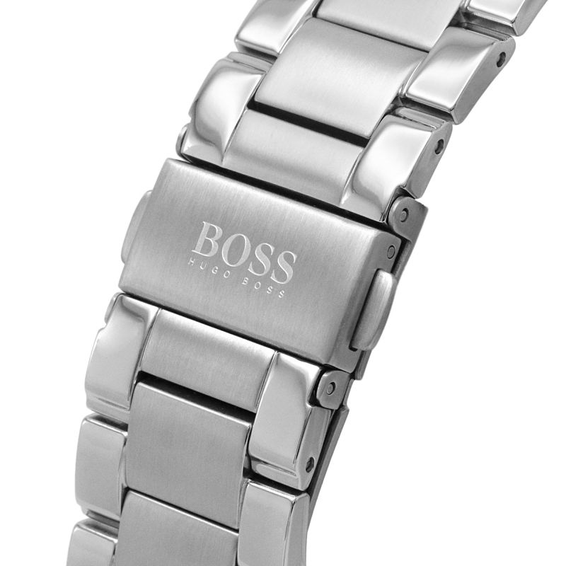  Shop Authentic Hugo Boss Santiago Black Dial Silver Steel Strap Watch for Men - 1513862 - Luxxuri