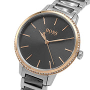  Shop Authentic Hugo Boss Signature Grey Dial Silver Steel Strap Watch for Men - 1502569 - Luxxuri